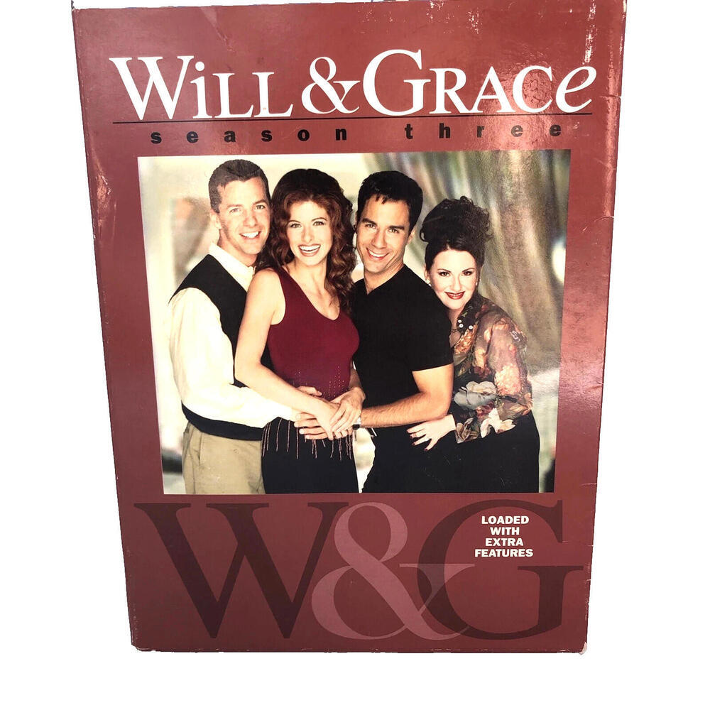 Will & Grace Season Three DVD 4 disc set TV Series Megan Mullally Sean Haye